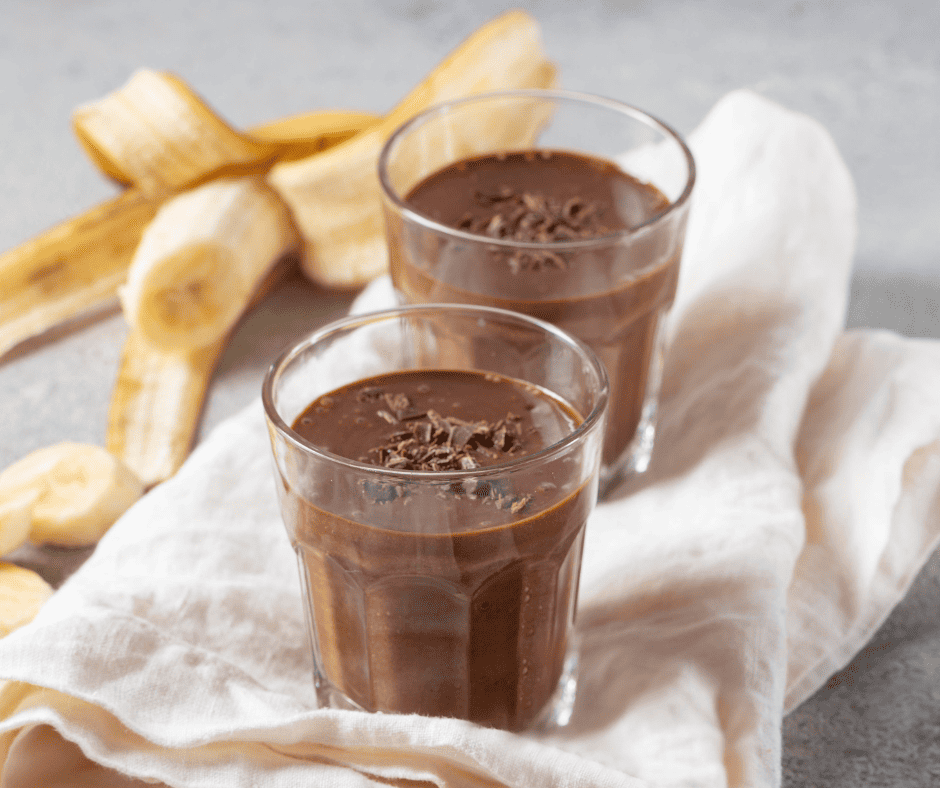 Chocolate banana mousse