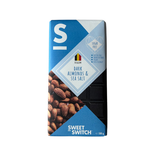 Pure Chocolade met Amandelen & Zeezout 100 g