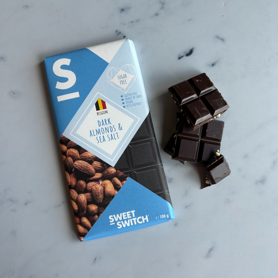 Dark, Almonds & Sea salt Chocolate 100 g