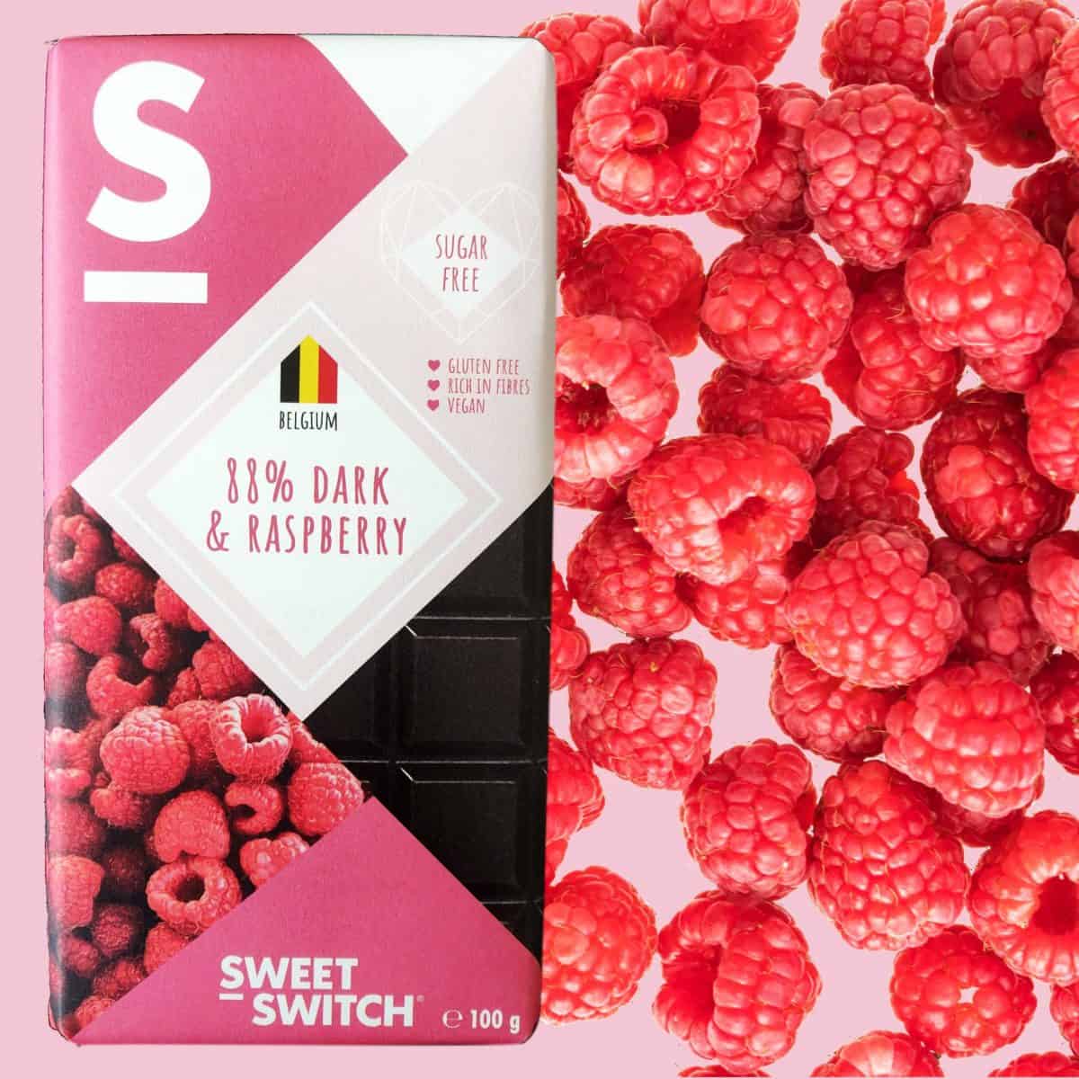 SWEET-SWITCH® 88% dark chocolate & raspberry